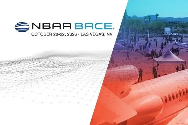 NBAA-BACE 2026 graphic for Las Vegas, October 20–22
